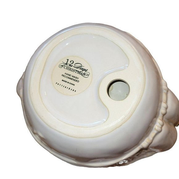 Pottery Barn Four Calling Birds Serving Bowl Twelve Days of Christmas NIB DH548 - Picture 9 of 9